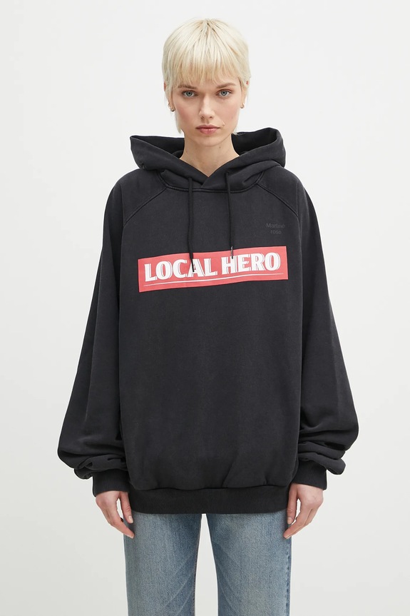Martine Rose felpa in cotone Raglan 651JS02002M nero SS25