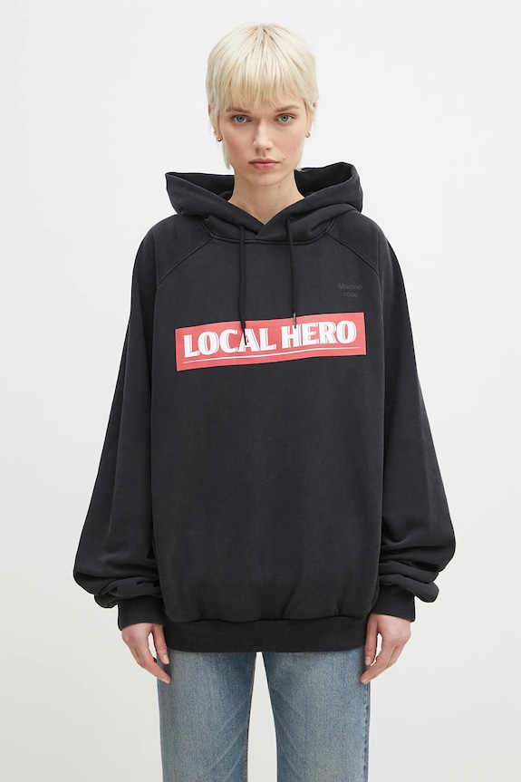 Martine Rose felpa in cotone Raglan 651JS02002M nero SS25