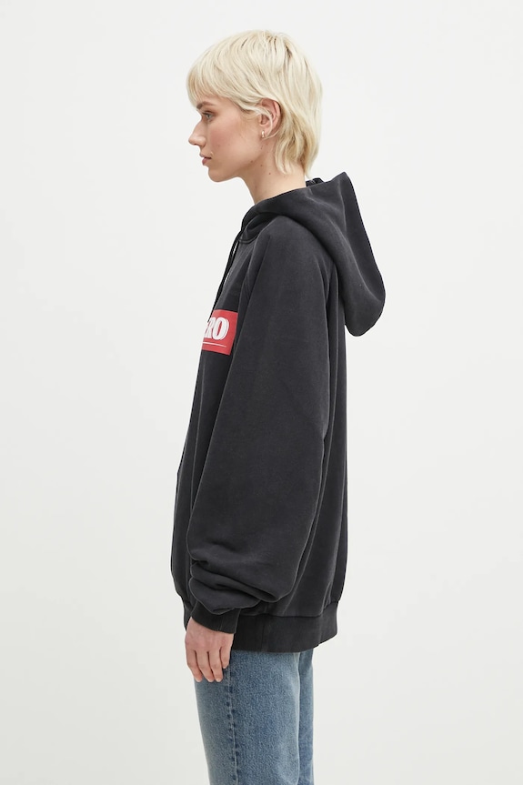 Martine Rose felpa in cotone Raglan nero 651JS02002M
