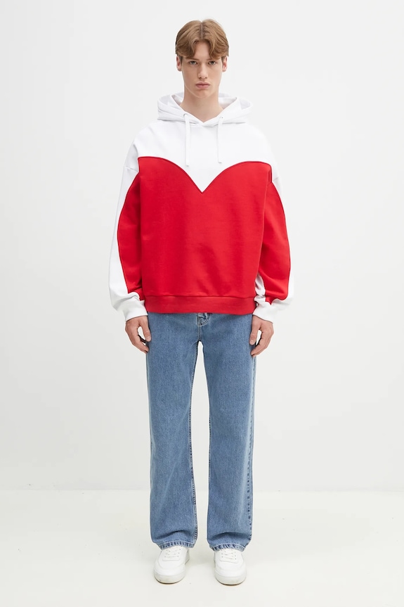 Хлопковая кофта Fiorucci Heart Relaxed Fit U02SPSHO092CJ05RD01