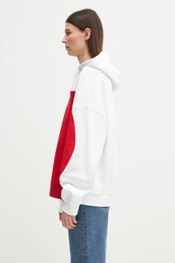 Хлопковая кофта Fiorucci Heart Relaxed Fit белый U02SPSHO092CJ05RD01
