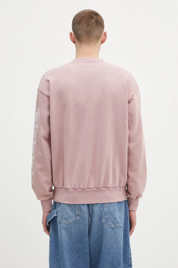 Aries cotton sweatshirt Aged Ancient Column Sweat AR2003303 pink