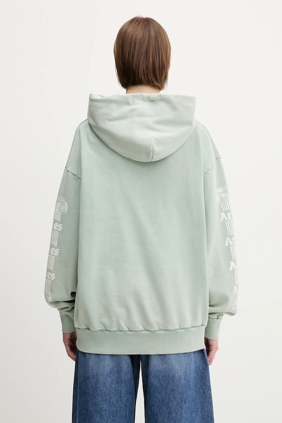 Хлопковая кофта Aries Aged Ancient Column Hoodie AR2003503