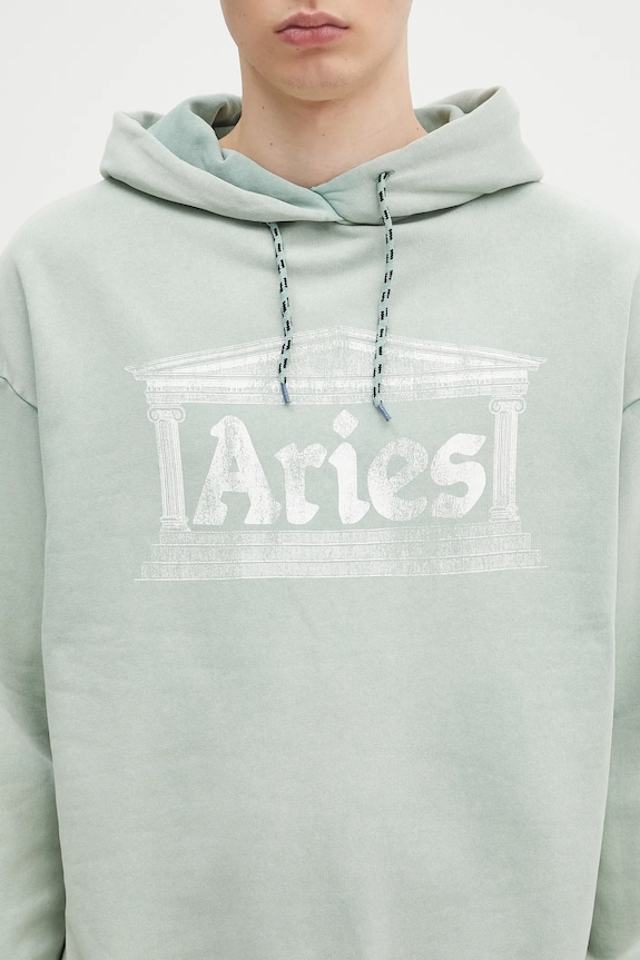 Хлопковая кофта Aries Aged Ancient Column Hoodie AR2003503