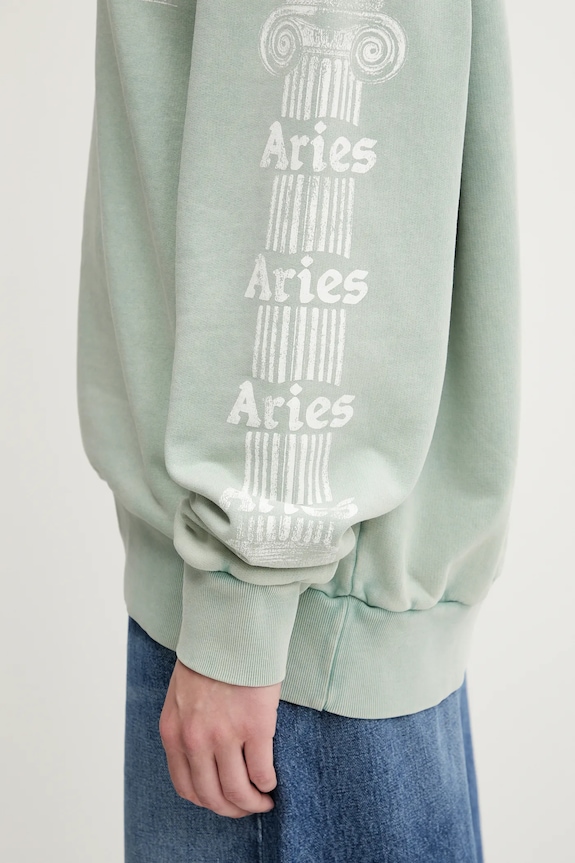 Хлопковая кофта Aries Aged Ancient Column Hoodie AR2003503