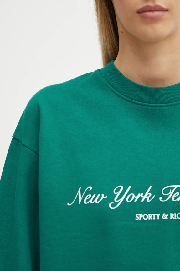 Хлопковая кофта Sporty & Rich Ny Tennis Club ST071621402GR03