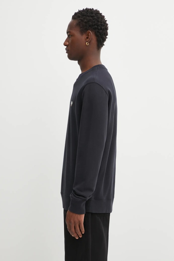 Clothing Café Kitsuné cotton sweatshirt Barista Fox Patch Regular OU00301KM0330 black
