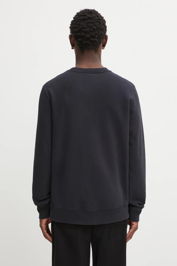 Café Kitsuné cotton sweatshirt Barista Fox Patch Regular OU00301KM0330 black