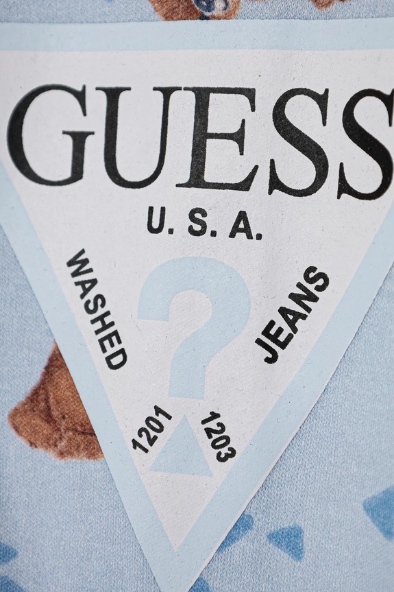 Chłopiec Guess śpioszki bawełniane niemowlęce P5RG01.KA6W0.PPYA niebieski