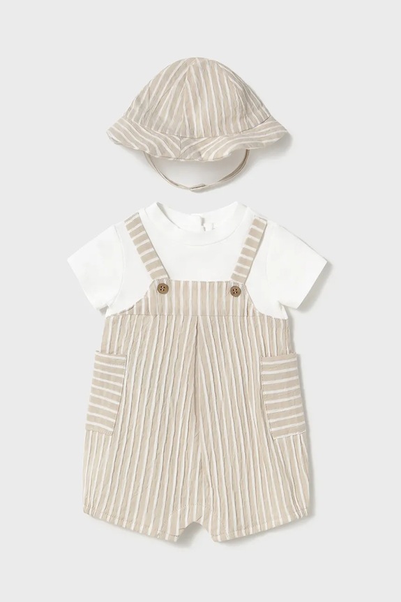 Mayoral Newborn baba kezeslábas 1602.1B.Newborn bézs SS25