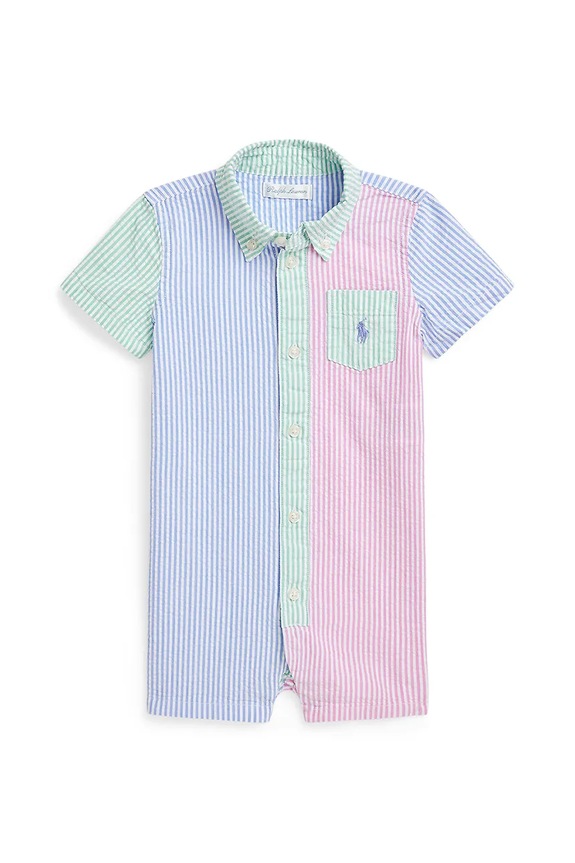 Polo Ralph Lauren rampers in cotone neonato/a blu 320966233001