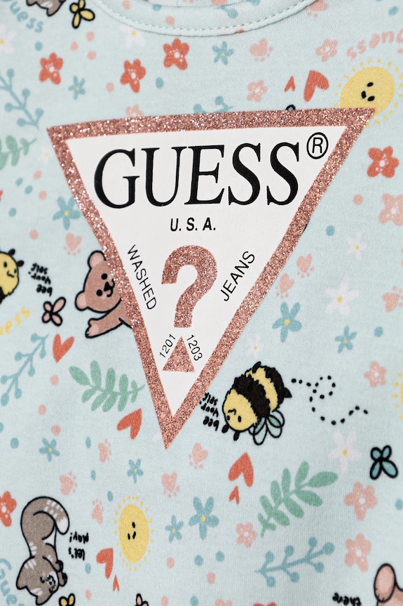 Guess pajacyk niemowlęcy niebieski S5RG00.KA6W4.PPYA