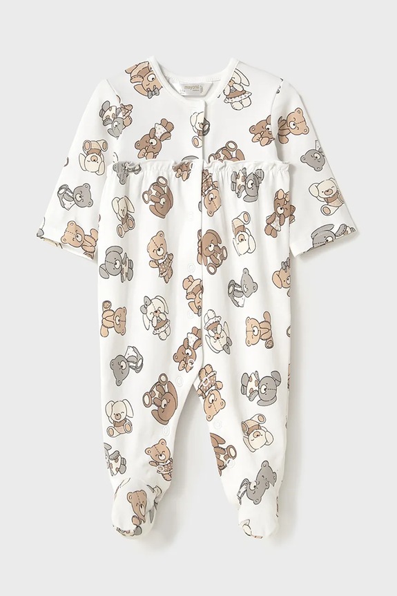 Mayoral Newborn pajacyk niemowlęcy 2-pack 1750.2B.Newborn.PPYH biały SS25