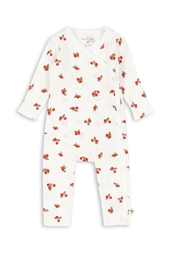 Konges Sløjd śpioszki niemowlęce MINNIE NEWBORN ONESIE GOTS Produkt niemowlęcy beżowy KS102588