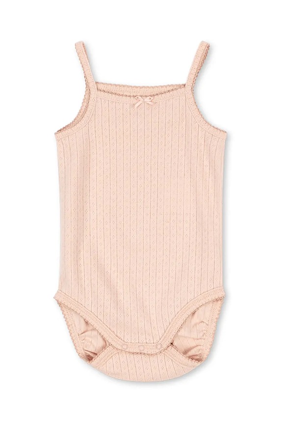 Body pre bábätká Konges Sløjd MINNIE STRAP BODY GOTS Pre bábätká ružová KS103150