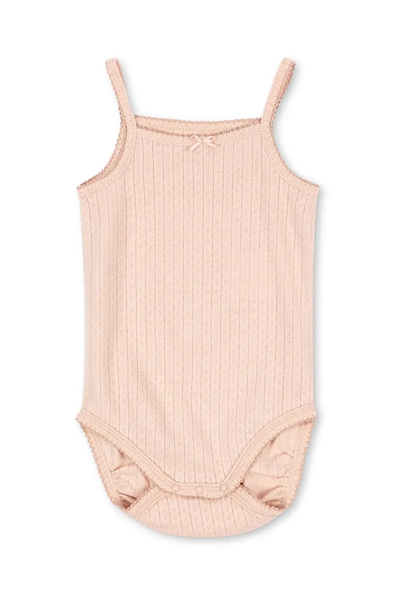 Body pre bábätká Konges Sløjd MINNIE STRAP BODY GOTS Pre bábätká ružová KS103150