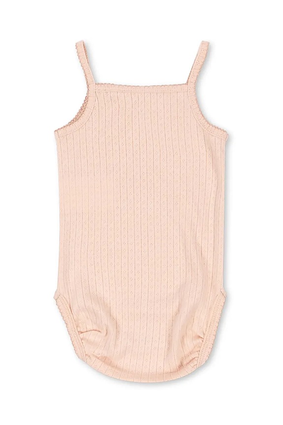 Body pre bábätká Konges Sløjd MINNIE STRAP BODY GOTS KS103150 ružová SS25