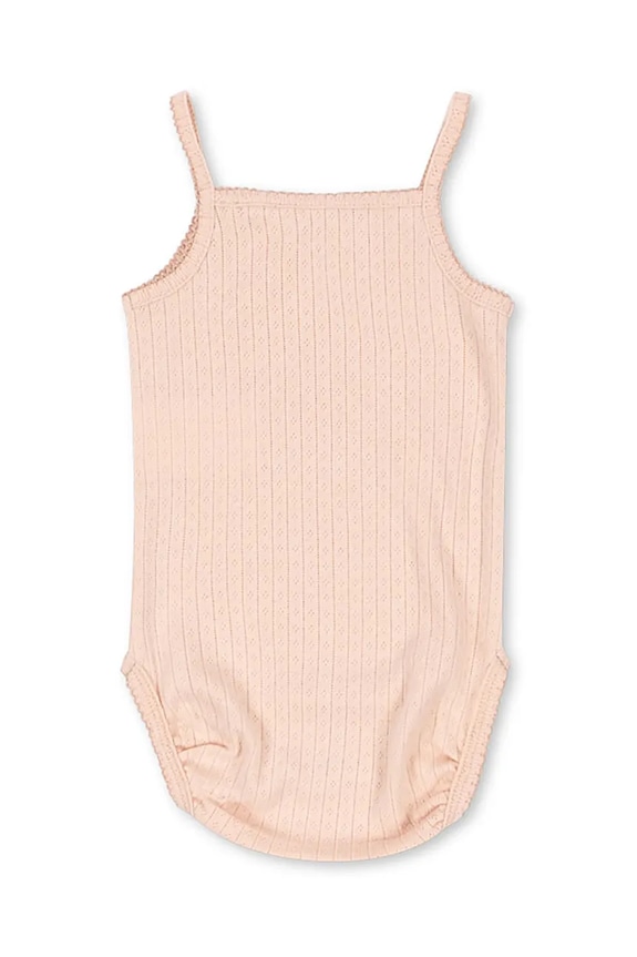 Body pre bábätká Konges Sløjd MINNIE STRAP BODY GOTS KS103150 ružová SS25