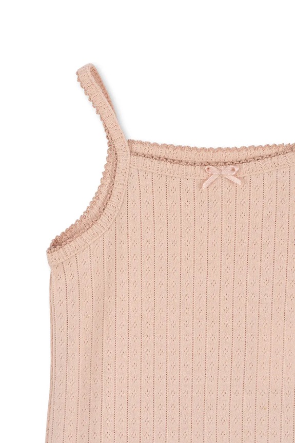 Dievča Body pre bábätká Konges Sløjd MINNIE STRAP BODY GOTS KS103150 ružová