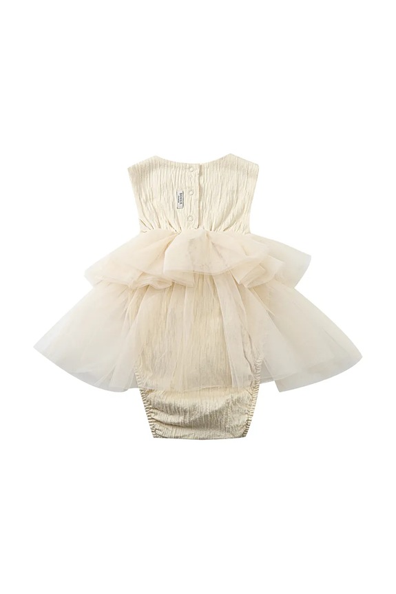 Dziewczynka Donsje body niemowlęce Aamina Bodysuit 3035500 beżowy