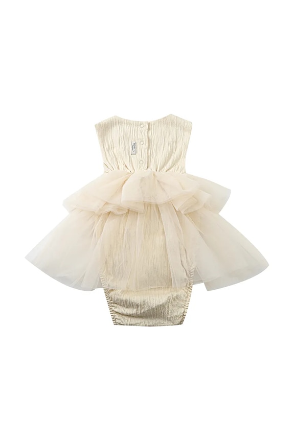 Dziewczynka Donsje body niemowlęce Aamina Bodysuit 3035500 beżowy