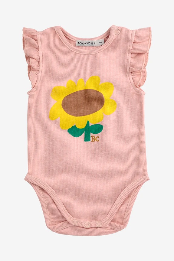 Παιδικό κορμάκι Bobo Choses Sunflower πορτοκαλί 125AB108