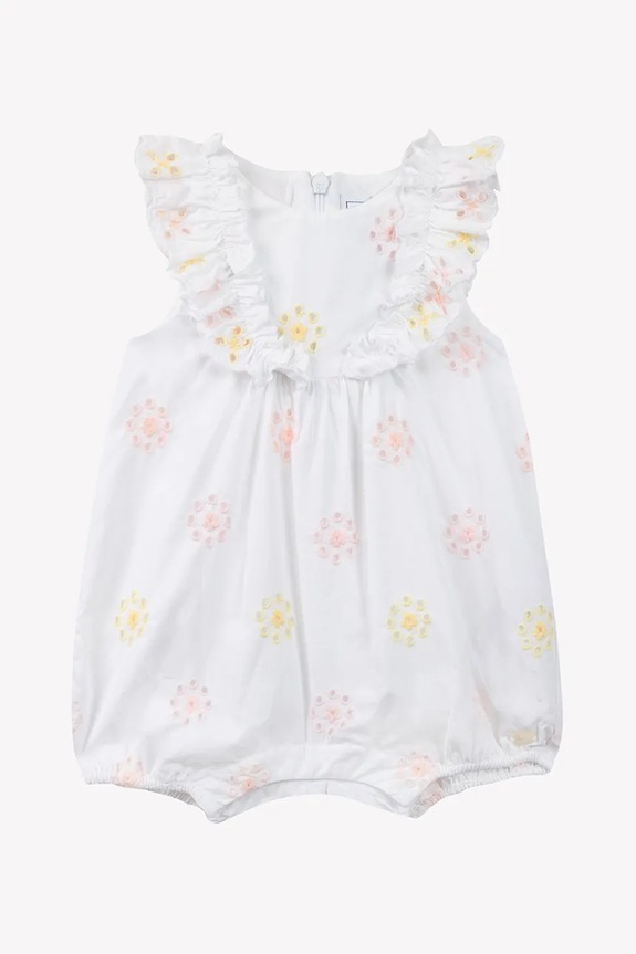 Tartine et Chocolat rampers bawełniany niemowlęcy CA33041.60.74 biały SS25
