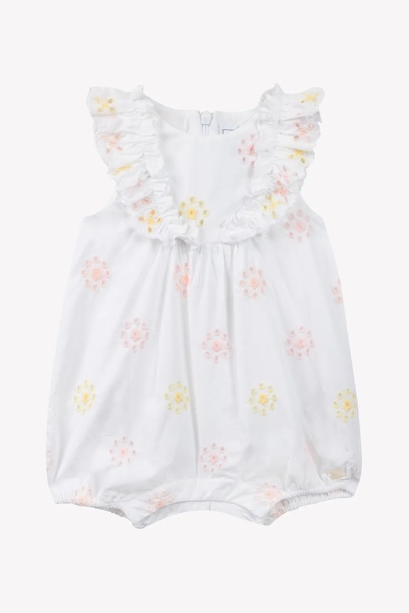 Tartine et Chocolat rampers bawełniany niemowlęcy CA33041.60.74 biały SS25