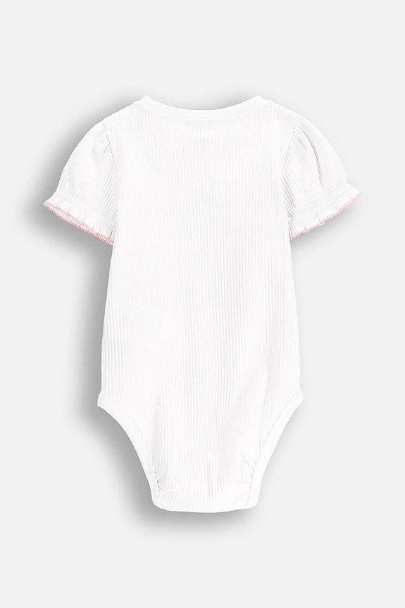 Coccodrillo body niemowlęce WC5112201MGN biały SS25
