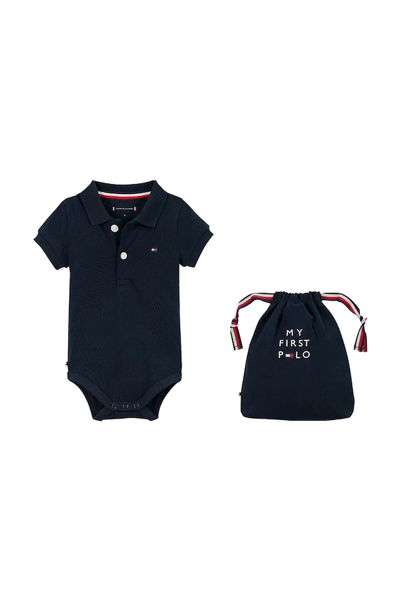 Tommy Hilfiger body niemowlęce Gift Box granatowy KN0KN01984.PPYA