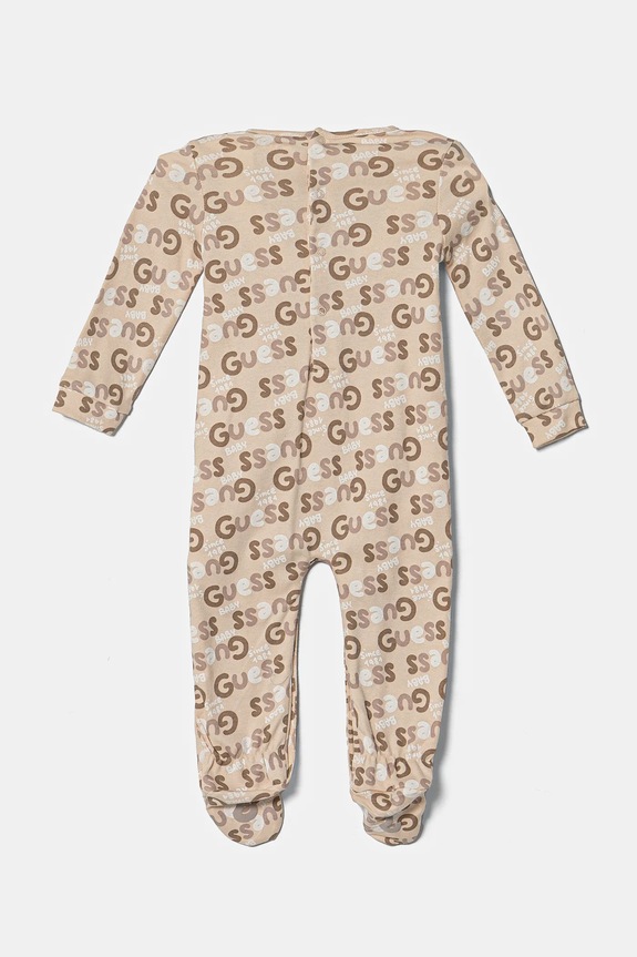 Guess śpioszki bawełniane niemowlęce H5RW01.KA6W0.PPYA beżowy SS25