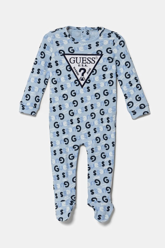 Kojenecké bavlněné dupačky Guess Kojenecký výrobek modrá H5RW01.KA6W0.PPYA