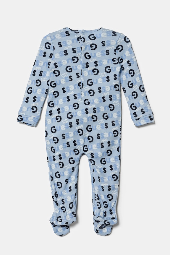 Kojenecké bavlněné dupačky Guess H5RW01.KA6W0.PPYA modrá SS25
