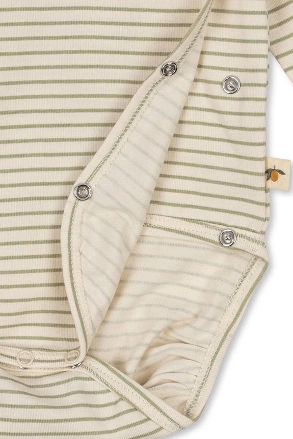 Body pre bábätká Konges Sløjd BASIC LS NEWBORN BODY GOTS KS102243 béžová SS25
