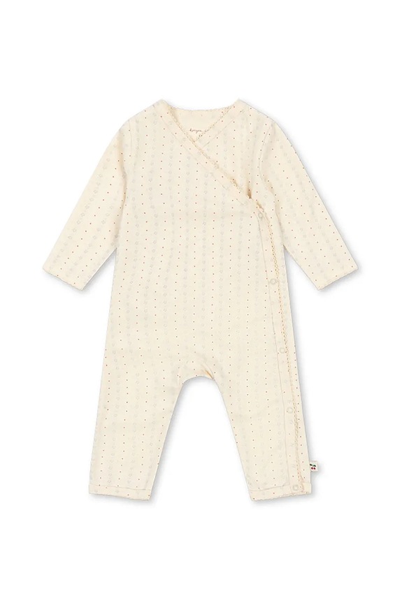 Konges Sløjd śpioszki niemowlęce BASIC NEWBORN ONESIE GOTS Produkt niemowlęcy beżowy KS102246