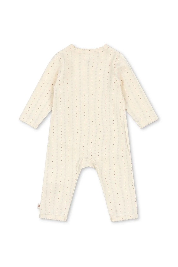 Konges Sløjd śpioszki niemowlęce BASIC NEWBORN ONESIE GOTS KS102246 beżowy SS25