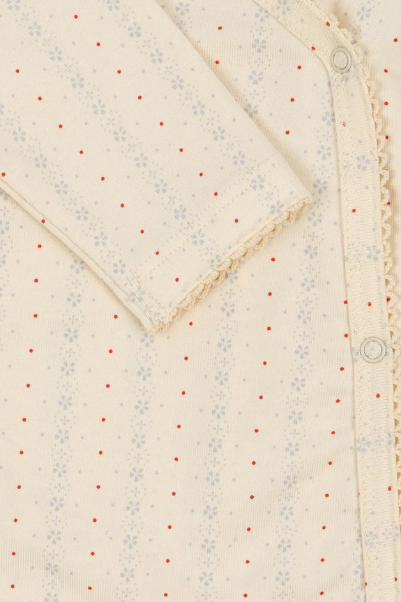 Konges Sløjd śpioszki niemowlęce BASIC NEWBORN ONESIE GOTS beżowy KS102246