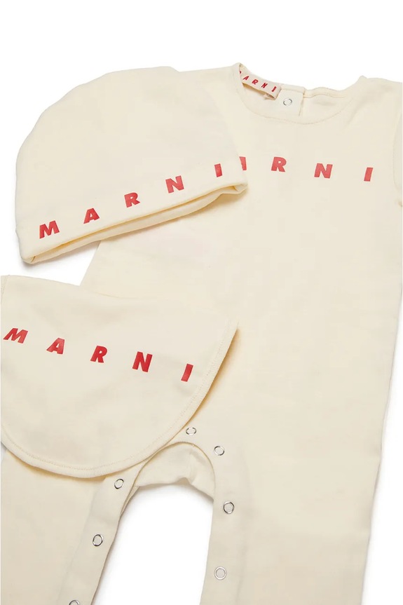Komplet za bebe Marni MX038-BOX-KIT KIT APPAREL M01441 bež SS25