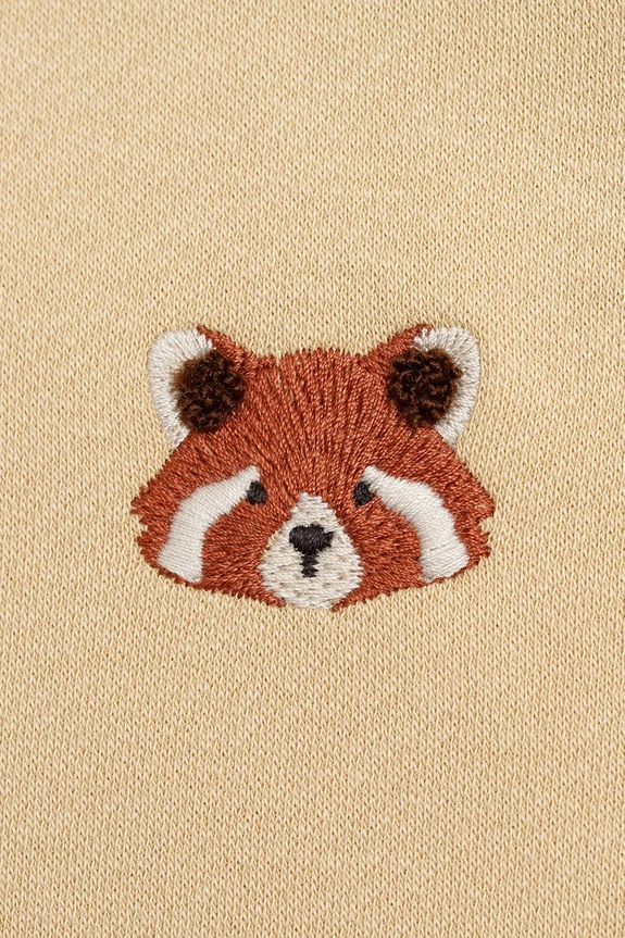 Otroški bombažni romper Donsje Adriaen Playsuit Red Panda bež 3035602