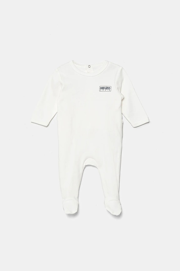 Chłopiec Kenzo Kids śpioszki bawełniane niemowlęce 2-pack K60872 biały