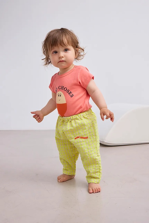 Bobo Choses body niemowlęce Morning Egg 125AB003 pomarańczowy