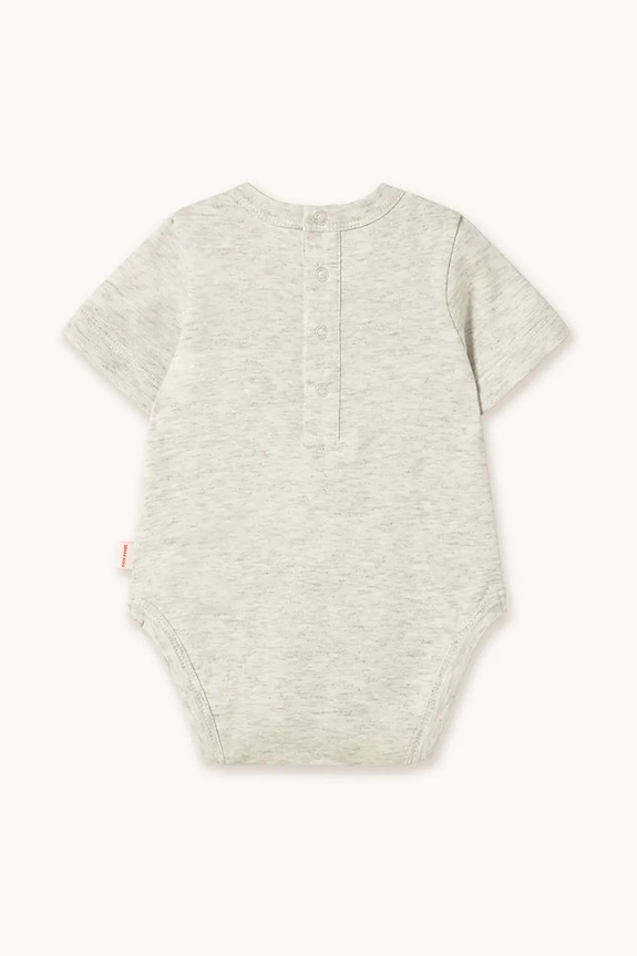 Bavlněné kojenecké body Tinycottons TINY LEAGUE GRAPHIC BODY SS25.084 šedá SS25