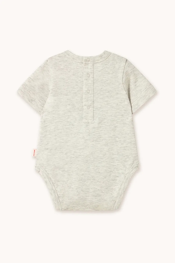 Bavlněné kojenecké body Tinycottons TINY LEAGUE GRAPHIC BODY SS25.084 šedá SS25