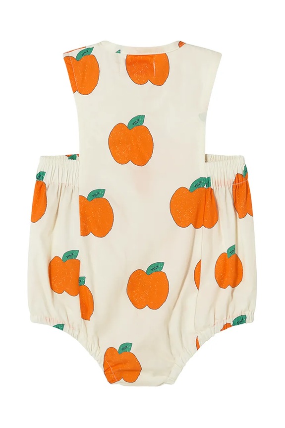 Chłopiec Tinycottons body bawełniane niemowlęce APPLES WOVEN BODY SS25.200 beżowy