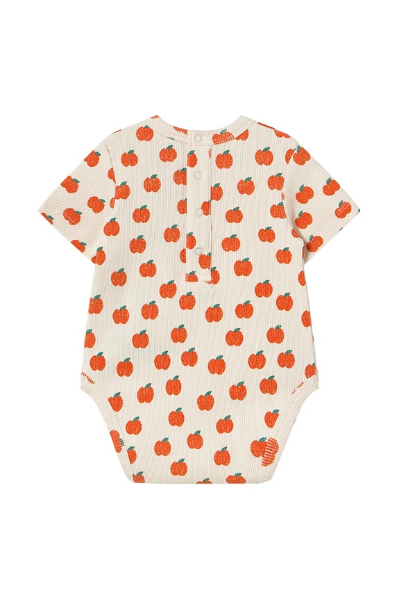 Αγορίστικα Φορμάκι μωρού Tinycottons APPLES RIB BODY SS25.347 μπεζ