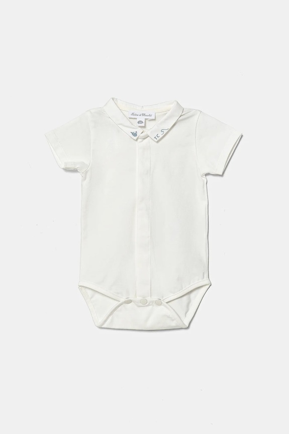 Tartine et Chocolat rampers bawełniany niemowlęcy CA37020 niebieski SS25