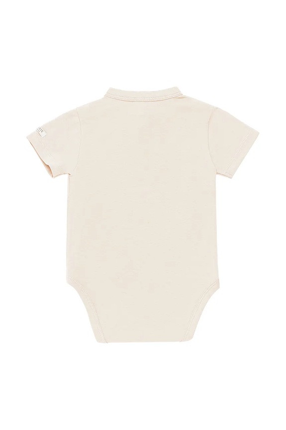 Fiú Donsje pamut baba body Cadey Bodysuit Olive 3036002 bézs