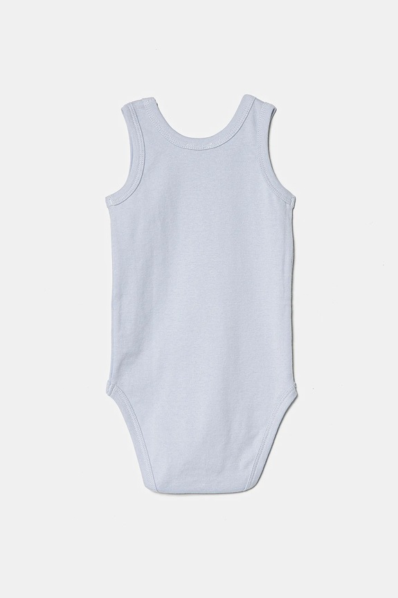 United Colors of Benetton body bawełniane niemowlęce 3-pack niebieski 3GI70B136.W.Reprop.PPYA