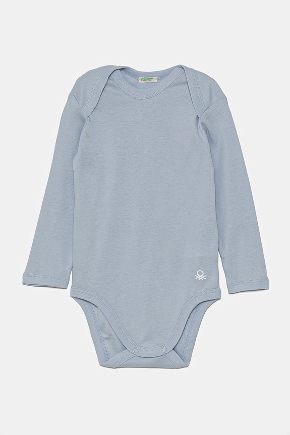 United Colors of Benetton body bawełniane niemowlęce 3-pack 3GI70B089.W.Reprop.PPYA niebieski SS25