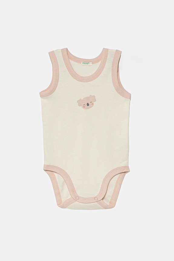 Βαμβακερά φορμάκια για μωρά United Colors of Benetton 2-pack 3GI70B00Y.W.Seasonal μπεζ SS25